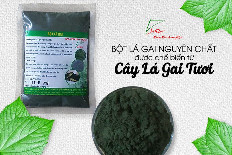 Bột lá gai khô xay nhỏ mịn 100%nguyên chất 